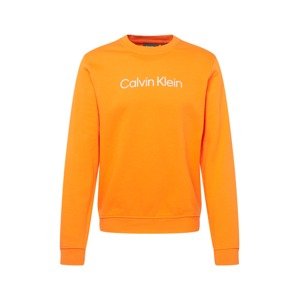 Calvin Klein Sport Mikina oranžová / bílá