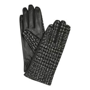 Twinset Prstové rukavice 'GUANTI'  černá / bílá