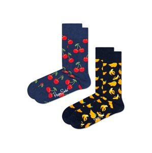 Happy Socks Ponožky noční modrá / žlutá / černá