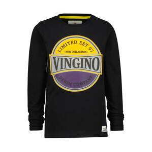 VINGINO Tričko 'JARDO' žlutá / světle šedá / tmavě fialová / černá