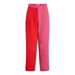 VILA Kalhoty 'Coast' pink / červená