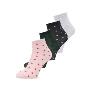 PIECES Ponožky 'ANSOA'  námořnická modř / tmavě zelená / pastelová fialová / růžová