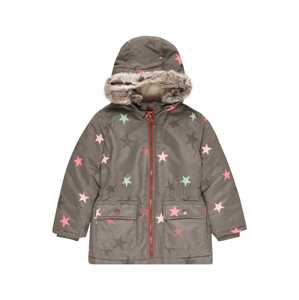 STACCATO Zimní bunda khaki / mátová / růžová / světle růžová