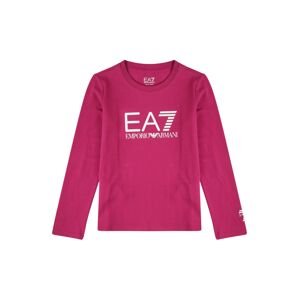EA7 Emporio Armani Tričko  pink / bílá