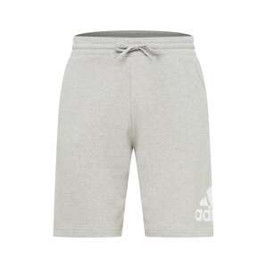 ADIDAS SPORTSWEAR Sportovní kalhoty 'BOSS' šedý melír / bílá