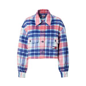 Tommy Jeans Přechodná bunda světlemodrá / tmavě modrá / světle růžová / bílá