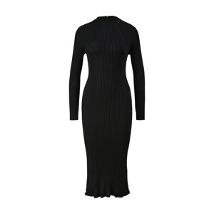 COMMA Úpletové šaty černá