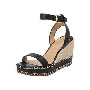 Lauren Ralph Lauren Páskové sandály 'HILARIE' černá