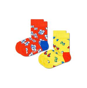 Happy Socks Ponožky modrá / žlutá / oranžová / bílá