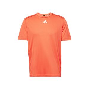 ADIDAS PERFORMANCE Funkční tričko oranžová / černá / bílá