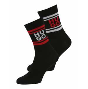 HUGO Ponožky  červená / černá / bílá