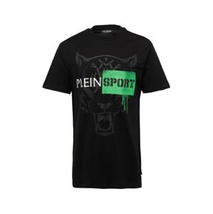 Plein Sport Tričko světle zelená / černá / bílá
