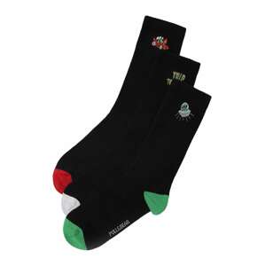 Pull&Bear Ponožky  zelená / červená / černá / bílá