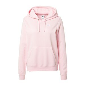 Nike Sportswear Mikina  růžová / bílá