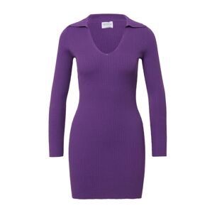 GLAMOROUS Úpletové šaty fialová