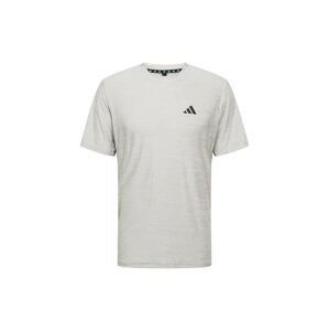 ADIDAS PERFORMANCE Funkční tričko šedý melír / černá