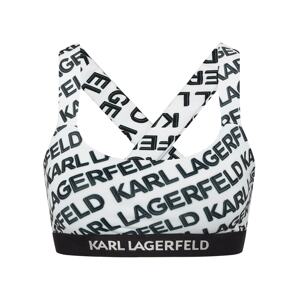 Karl Lagerfeld Horní díl plavek černá / bílá