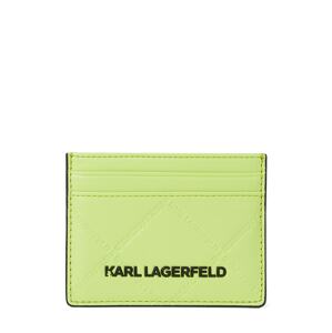 Karl Lagerfeld Peněženka ' Skuare '  stříbrně šedá / zelená