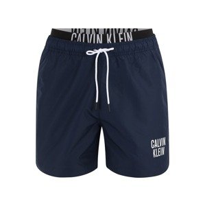 Calvin Klein Swimwear Plavecké šortky námořnická modř / bílá
