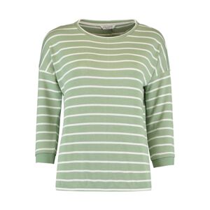 ZABAIONE Tričko 'Tina' světle zelená / bílá