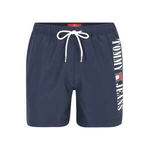 Tommy Jeans Plavecké šortky námořnická modř / jasně červená / bílá