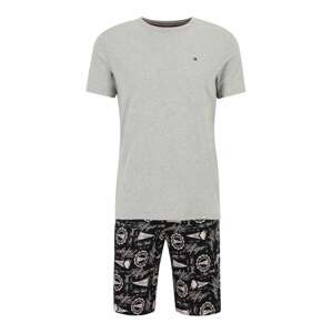Tommy Hilfiger Underwear Pyžamo krátké  šedá / černá / bílá