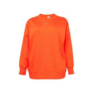 Nike Sportswear Mikina oranžově červená / bílá