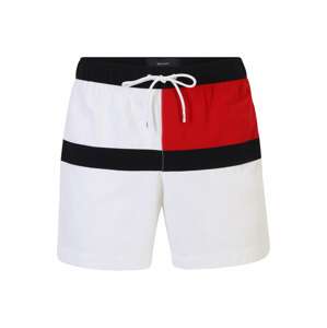 Tommy Hilfiger Underwear Plavecké šortky tmavě modrá / ohnivá červená / bílá