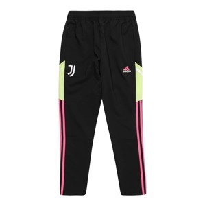ADIDAS PERFORMANCE Sportovní kalhoty 'JUVE' limetková / pink / černá