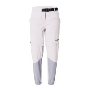 ADIDAS TERREX Outdoorové kalhoty 'UTILITAS'  stříbrně šedá / černá / bílá