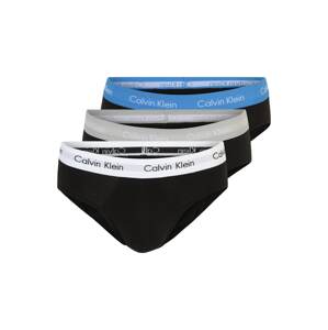 Calvin Klein Underwear Slipy nebeská modř / šedá / černá / bílá