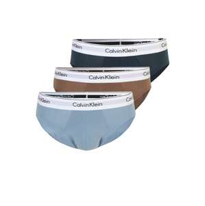 Calvin Klein Underwear Slipy  opálová / tmavě modrá / hnědá / bílá