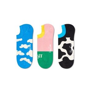 Happy Socks Ťapky 'Summer Day No Show'  světlemodrá / pink / černá / offwhite