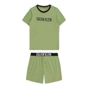 Calvin Klein Underwear Pyžamo 'Intense Power' zelená / černá