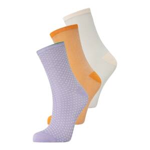 BeckSöndergaard Ponožky 'Dina'  tělová / fialová / oranžová / bílá