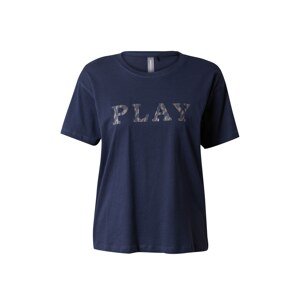 ONLY PLAY Funkční tričko 'EISA'  tmavě béžová / noční modrá