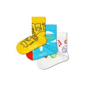 Happy Socks Ponožky azurová / žlutá / mix barev / bílá