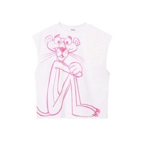 Desigual Tričko 'Pink Panther'  pink / bílá