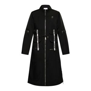 MYMO Přechodný kabát černá / bílá