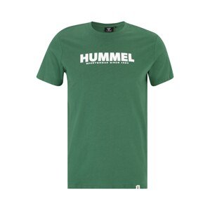 Hummel Funkční tričko trávově zelená / bílá