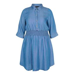 Zizzi Košilové šaty 'MILLE' modrá džínovina