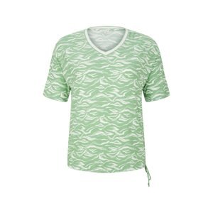 Tom Tailor Women + Tričko světle zelená / bílá