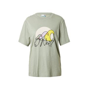 O'NEILL Funkční tričko 'Luano' krémová / žlutá / pastelově zelená / černá