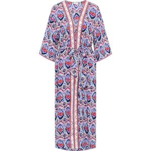 IZIA Kimono krémová / modrá / oranžová / pink