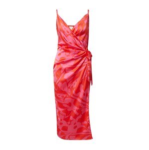 River Island Koktejlové šaty 'ELISA' pink / červená