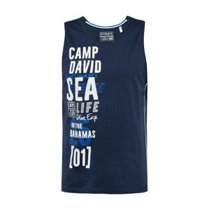 CAMP DAVID Tričko modrá / námořnická modř / bílá