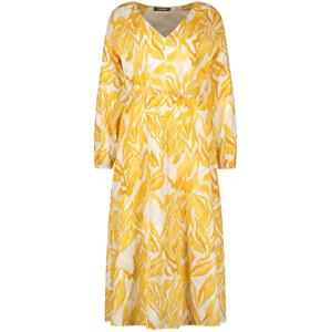 TAIFUN Letní šaty tmavě žlutá / bílá