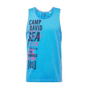 CAMP DAVID Tričko noční modrá / světlemodrá / světle červená