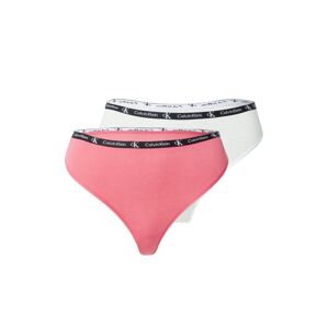 Calvin Klein Underwear Tanga pink / černá / bílá