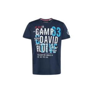 CAMP DAVID Tričko modrá / námořnická modř / červená / bílá
